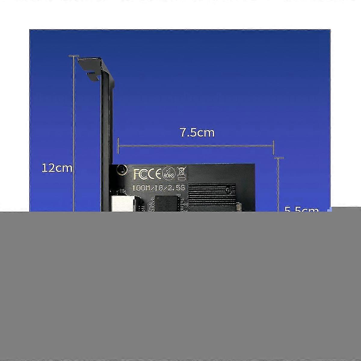 -1225-v Gigabit Ethernet Pci-e Network Card 10/100/2500mbps 1gbps/2...