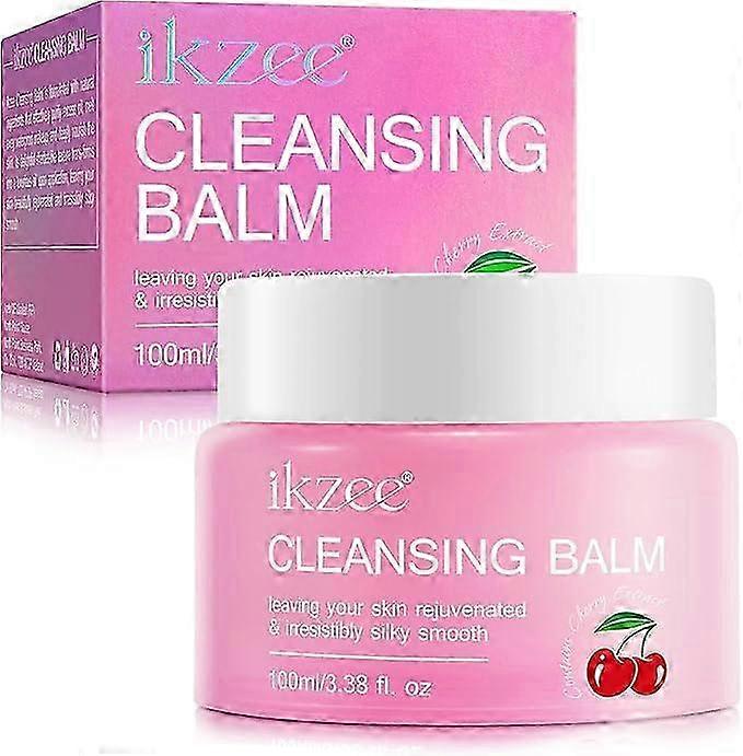 بلسم منظف المكياج ، منظف الوجه ومزيل المكياج منظف المسام العميق الطبيعي مع فيتامين C و E والمستخلصات النباتية ترطيب البشرة مناسبة ل