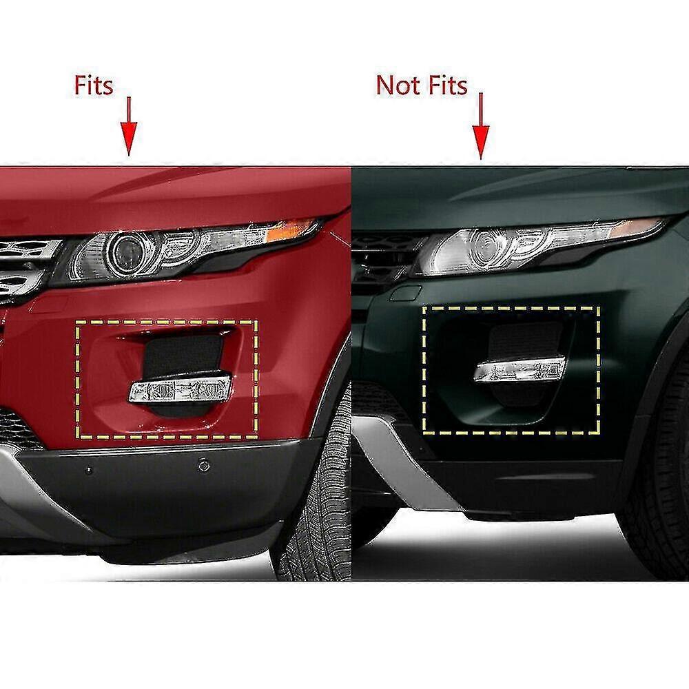 2pcs Front Left Fog Light Grille Bezel Fit For Range Rover Evoque 2012-2015 Lr057397 Lr026546