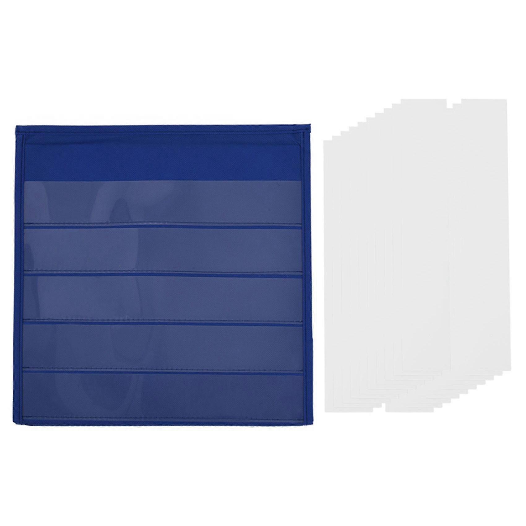 Tableau de poche de bureau avec 20 cartes effaçables à sec, tableau de poche d'enseignement de bureau C