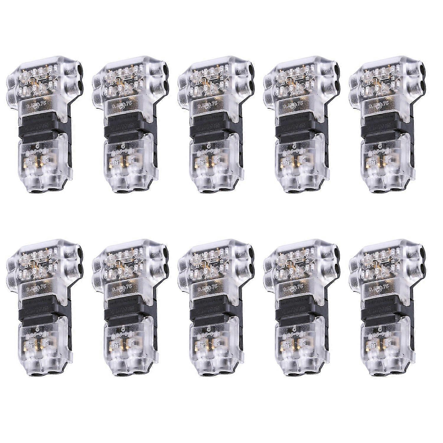 10pcs T Type Quick Connection Cable Terminal Fixed Bracket T Universal Wire Cable Connectors Home C