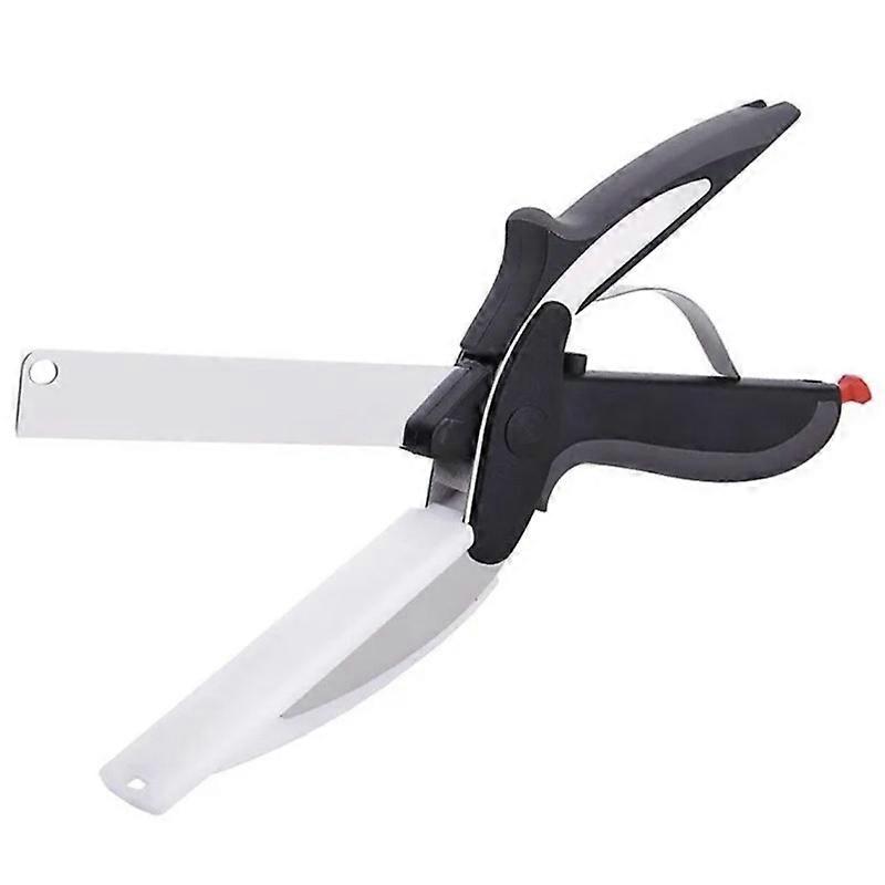 Knife Scissors with Cutting Board - Multifunction - Black 24CM
