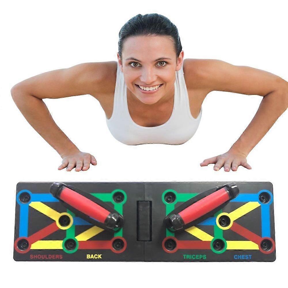 Upper push up support plate, 12 in 1 foldable multi-function home fitness equipment (12 in 1 upper push up plate)