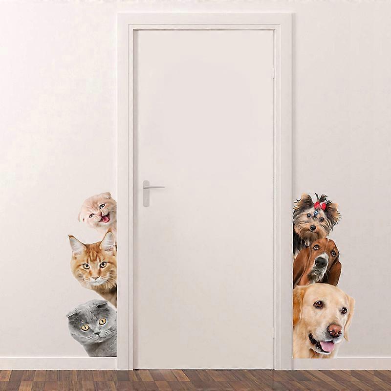 Wall Decal 3D Cat Dog Wall Stickers