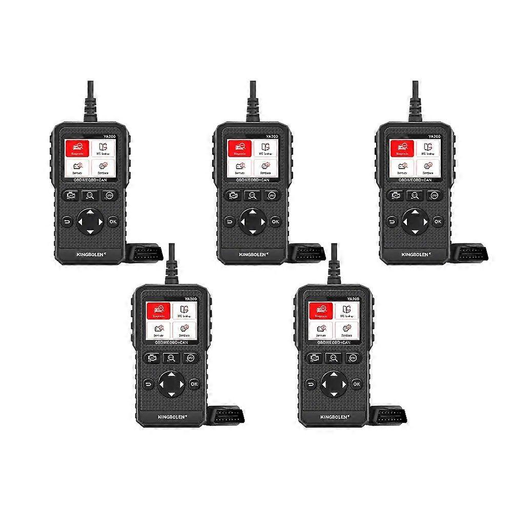 5PC YA200 OBD2 Car Engine System Diagnostic Tool 9 Language Multifunctional Detection OBD Detection Multilingual Diagnostic Tool