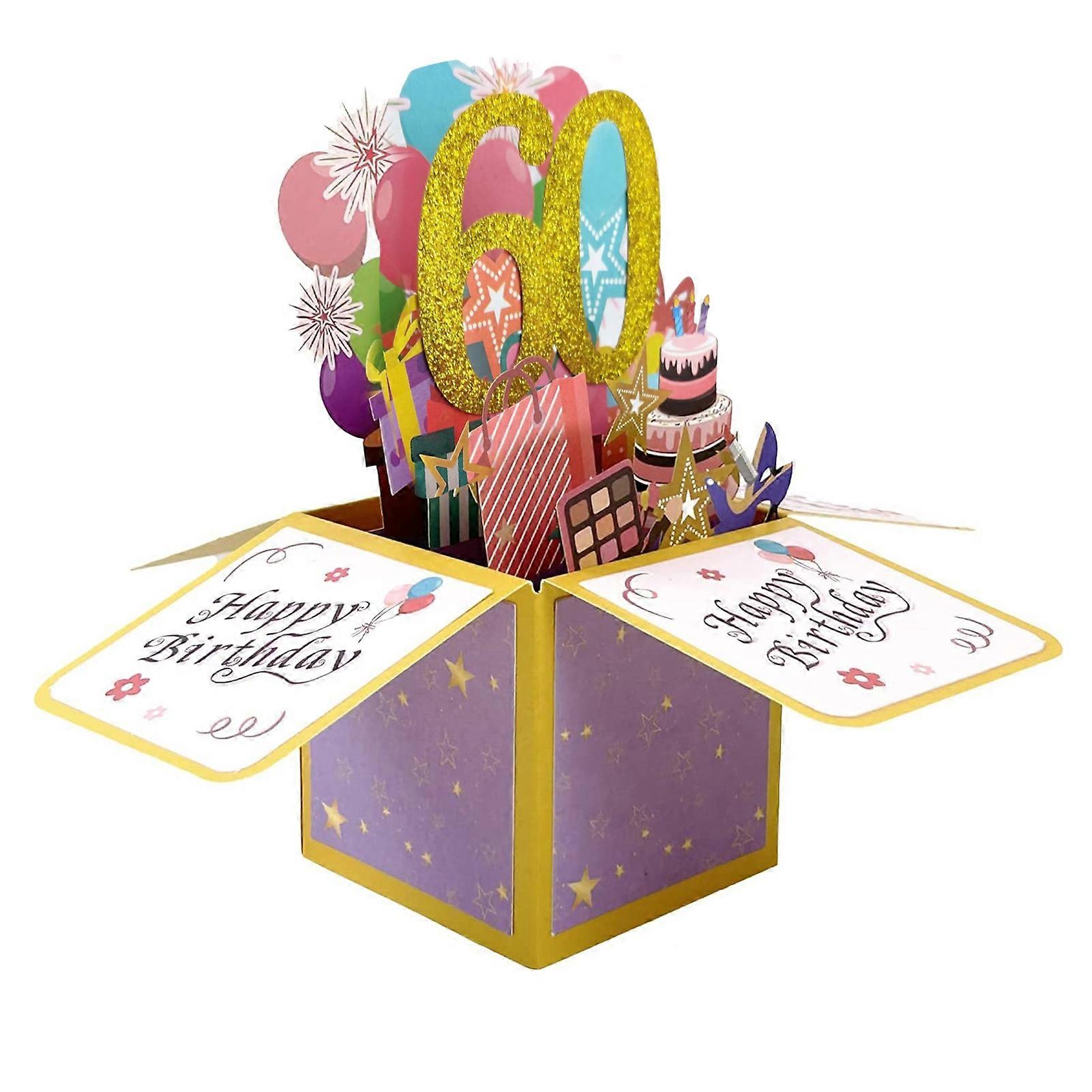 Greeting Card Beautiful Eye-catching 3D Design Hollow Glitter Gift Giving Paper Three-dimensional Box Birthday Card Home Supply KAESI