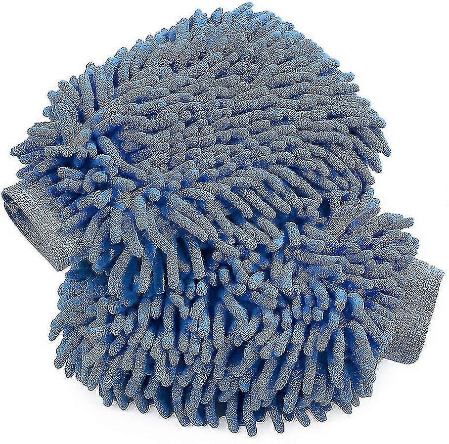 Car Wash Mitt 2 Pack,large Size,3 Colors Available,microfiber Mitt