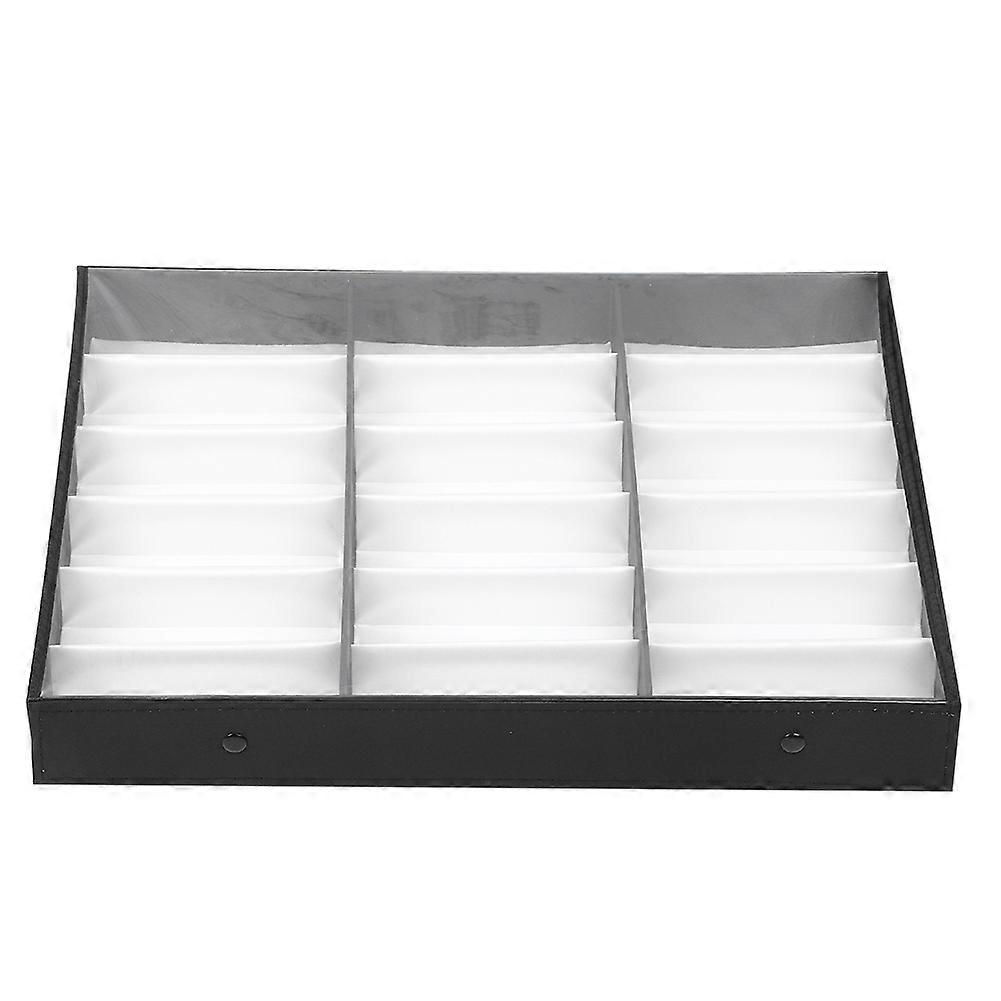 18 Grids Glasses Case Organizer Sunglasses Storage Box Jewelry Display Container