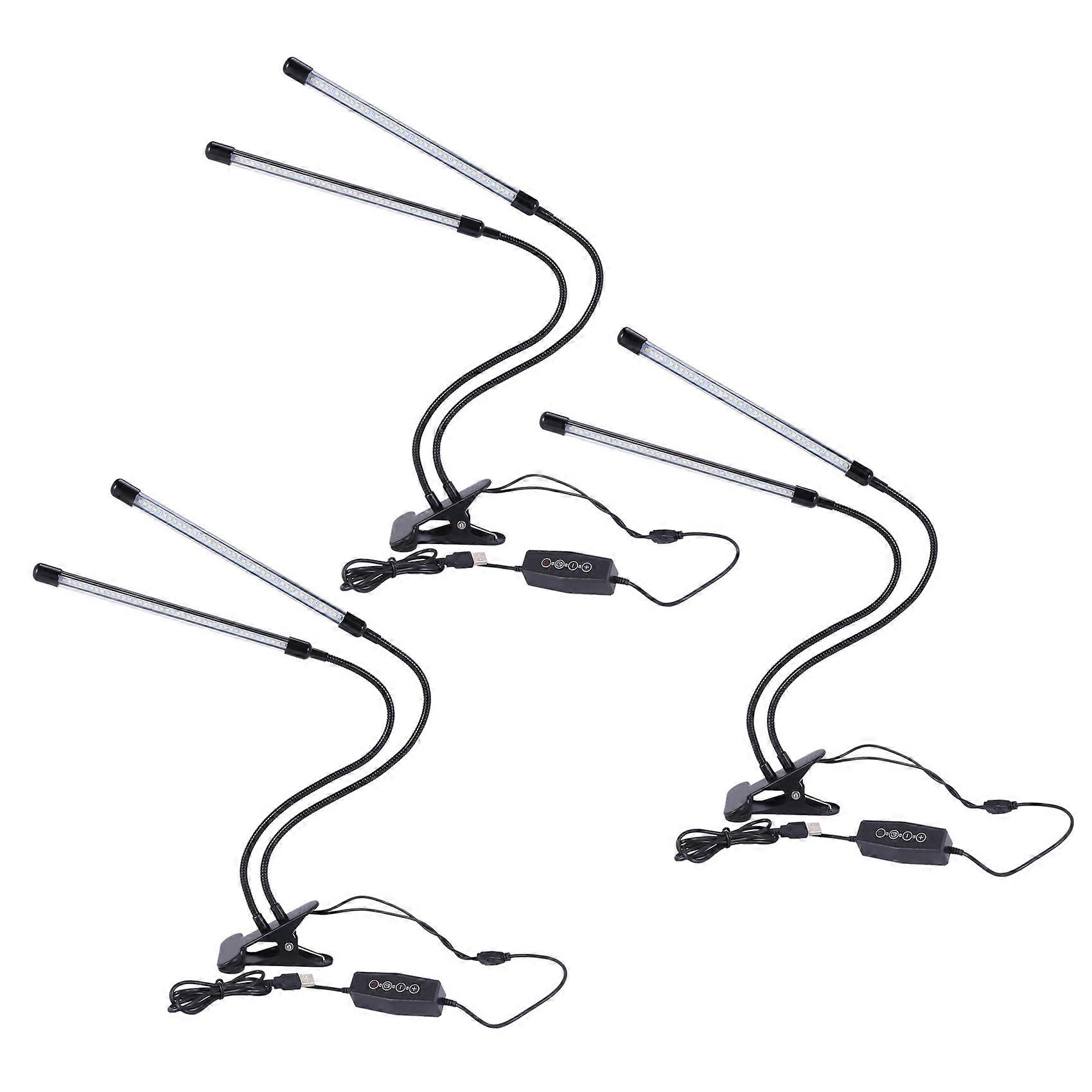 3X USB LED Indoor Grow Light,40W Full Spectrum Phyto Lamps Sunlight White for Plants House Hydropon