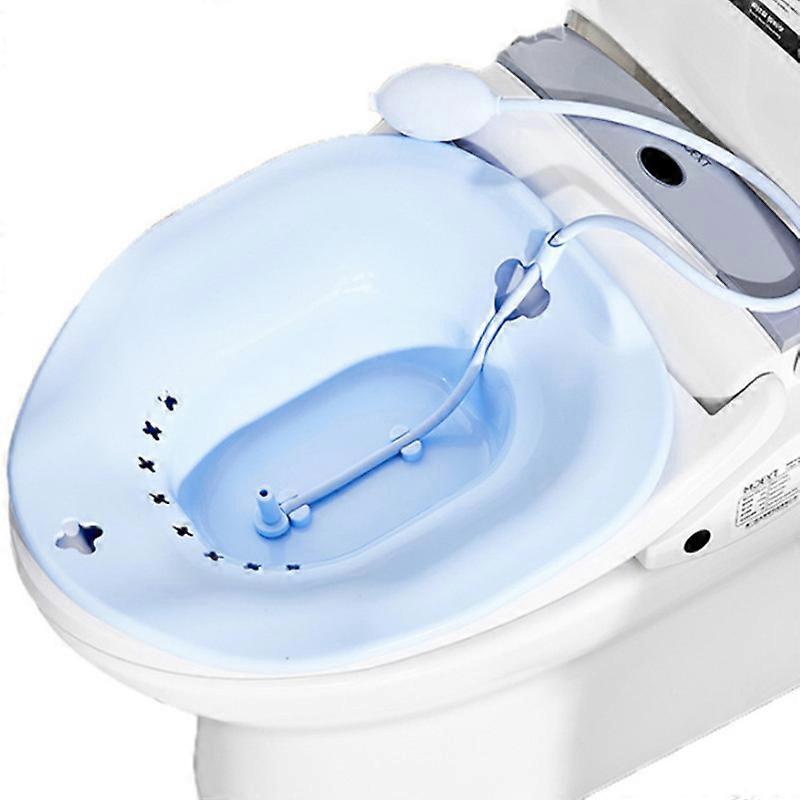 MIMIGO Sitz Bath για κάθισμα τουαλέτας, θεραπεία αιμορροΐδων, φροντίδα μετά τον τοκετό, καταπραΰνει αποτελεσματικά τις αιμορροΐδες & το περίνεο, διευκολύνει το μπάνιο Sitz
