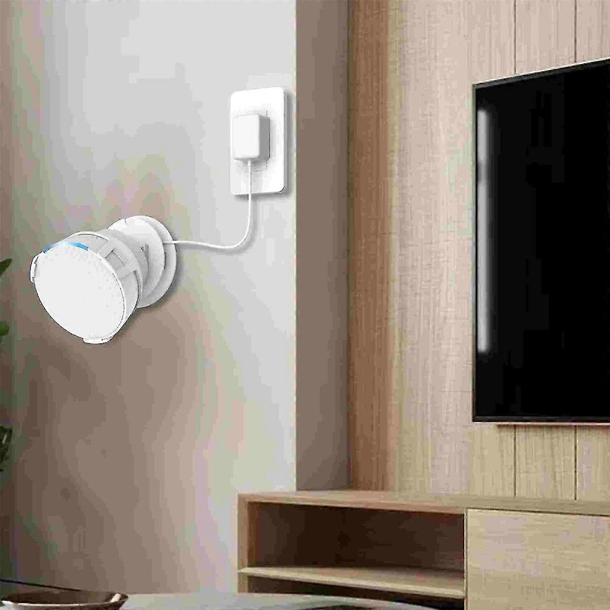 Audio Speakers Bracket Wall Mounted Portable Speaker Support for Pop White