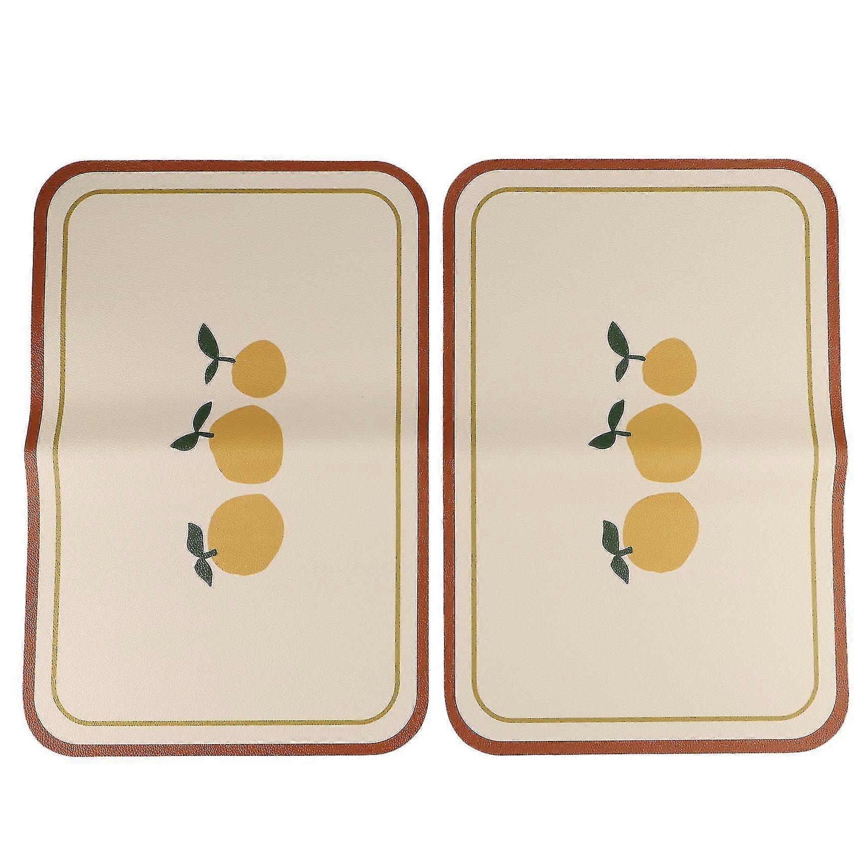 Retro Table Mat Insulation Table Mat -three Oranges 45cm