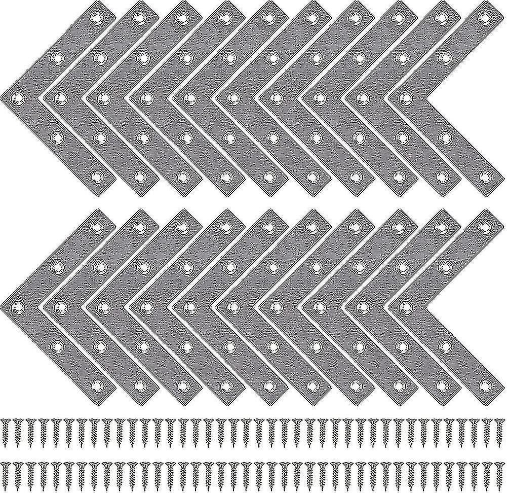 Corner Brackets Flat Corner Brace Stainless Steel Plates Angle Brackets