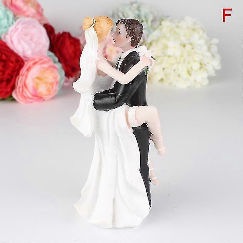 12 stijl mode kunsthars bruid & bruidegom beeldje bruidstaart topper craft