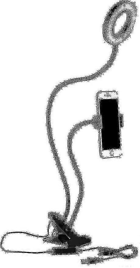 ライブストリームメイクアップのための携帯電話ホルダーと導かれた自分撮りリングライト