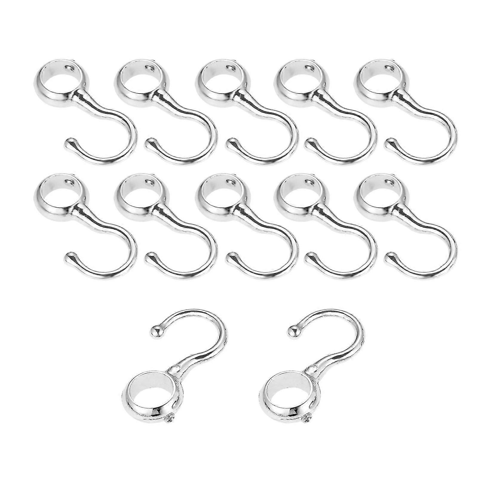 Dreld 10 قطع خزانة ملابس شنقا أنبوب قضيب الأنابيب السنانير المطبخ عموم هوك شماعات هوك الحمام لملابس منشفة 16 مم 19 مم 22 مم 25 مم