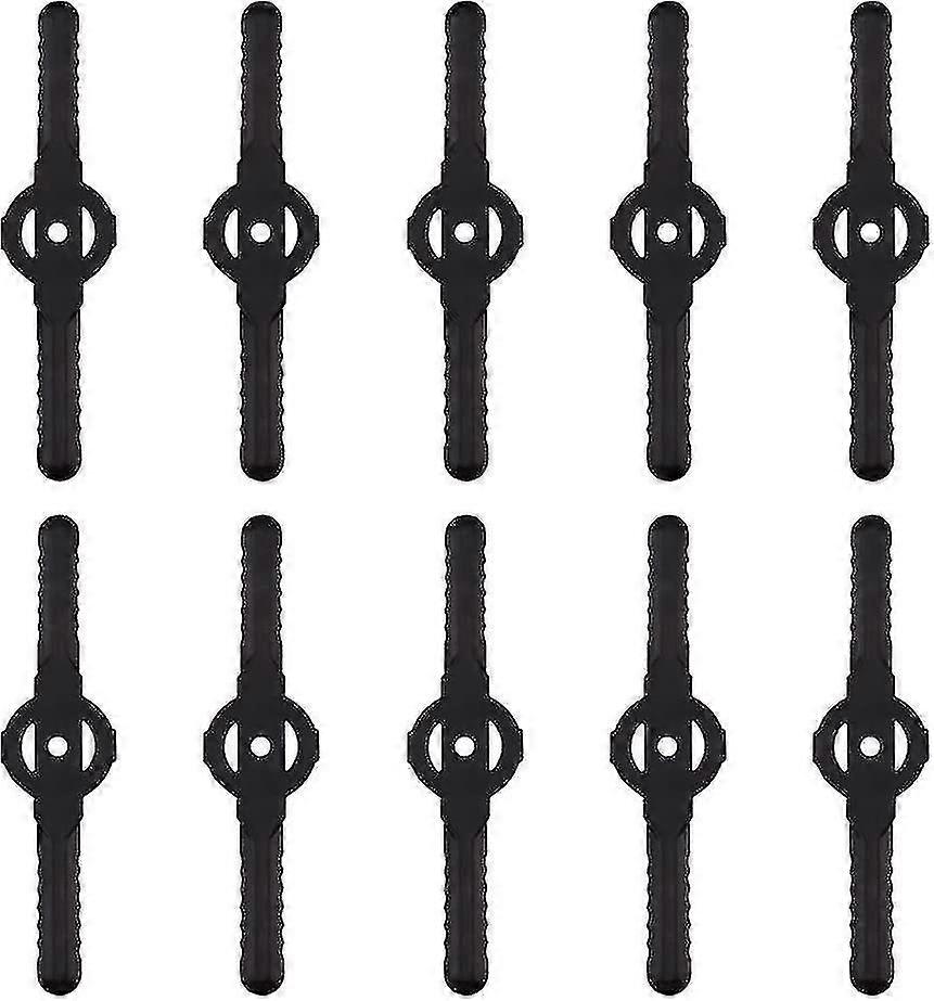Plastic Edger Blade,10 Pcs,replace For Cordless Grass Trimmer Tool Set Black