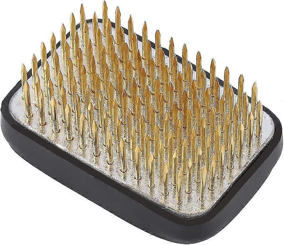 Square brooch for flower arrangement