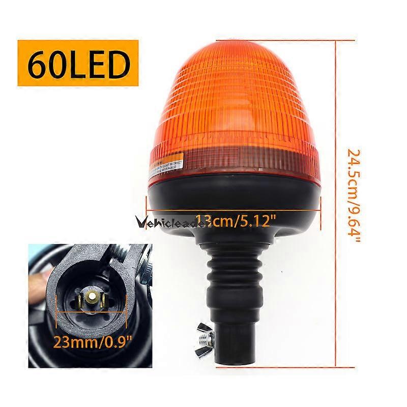 Rotating Flashing Beacon Mount Warning Light Bracket Flexible Stem DIN Pole Tractor Mounting Light Beacon Light Strobe Light