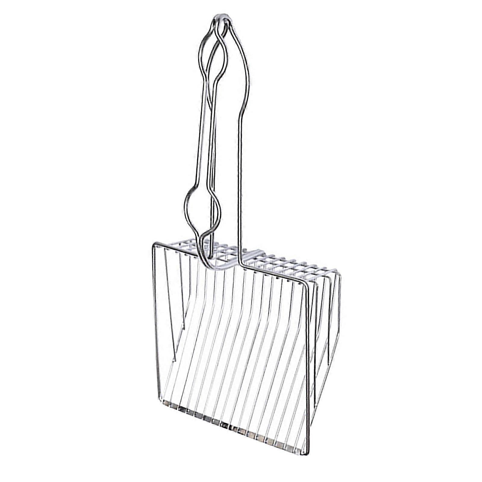 Stainless Steel Cat Litter Scoop Ergonomic Fine Mesh Easy to Clean for Cat Litter Box