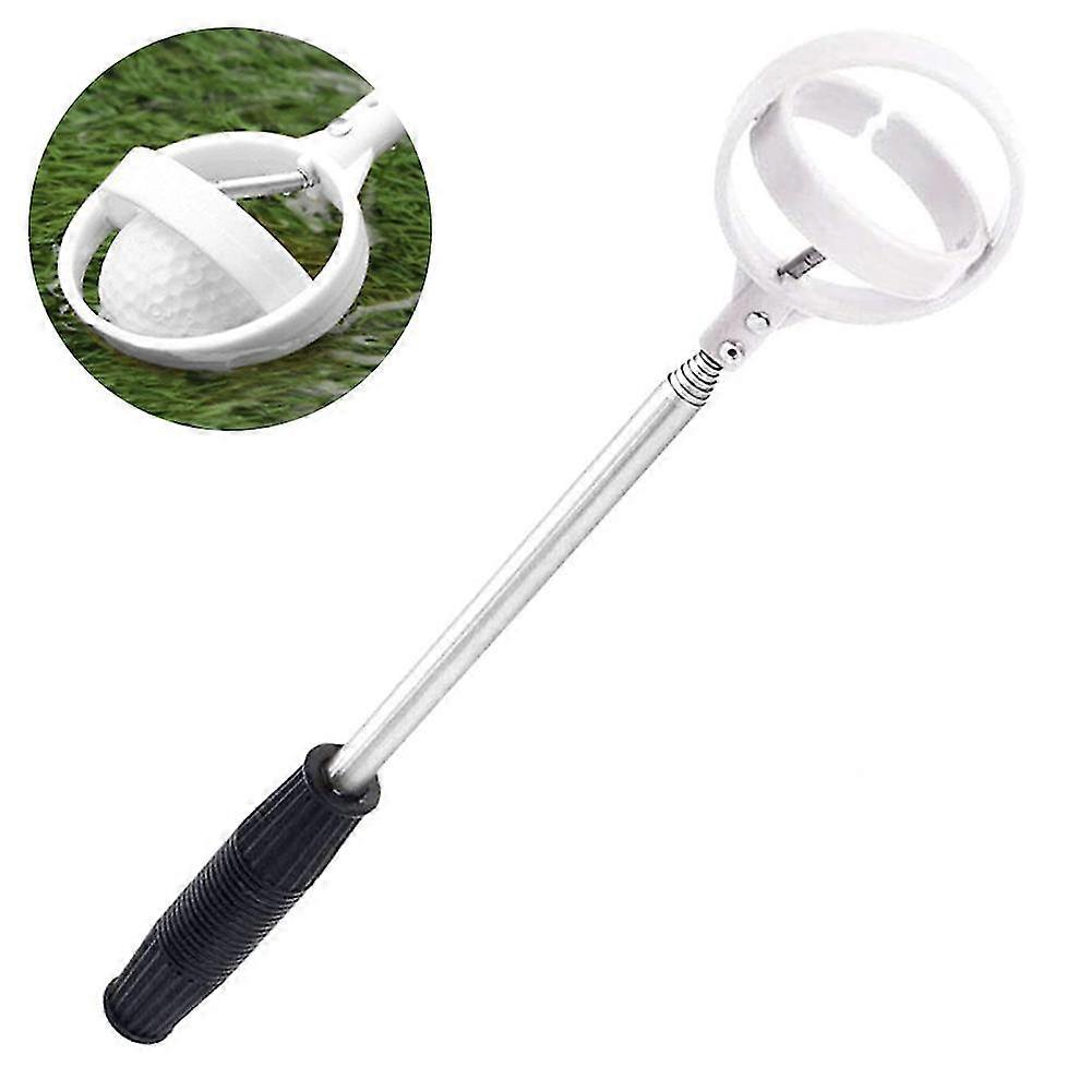Golflabda kihúzható rozsdamentes acél picker (fehér)