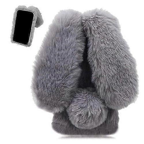 Case For Samsung Galaxy A54 5G Cute Fluffy Rabbit Furry Rabbit FurProtection PlushCase Lovely Autumn And Winter Plush