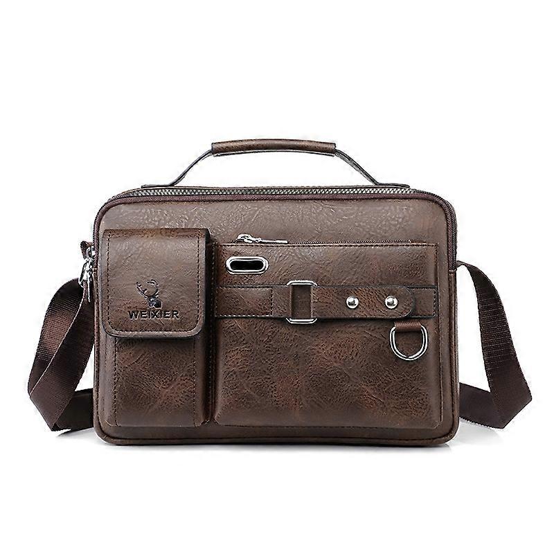 WEIXIER D235 Men PU Leather Shoulder Bag