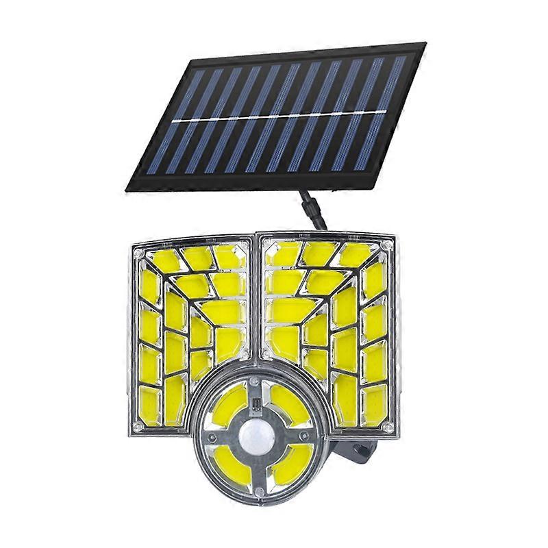 3-Head Solar Split Wall Light for Outdoor Garden, Waterproof, Adjustable Brightness, Easy Installation