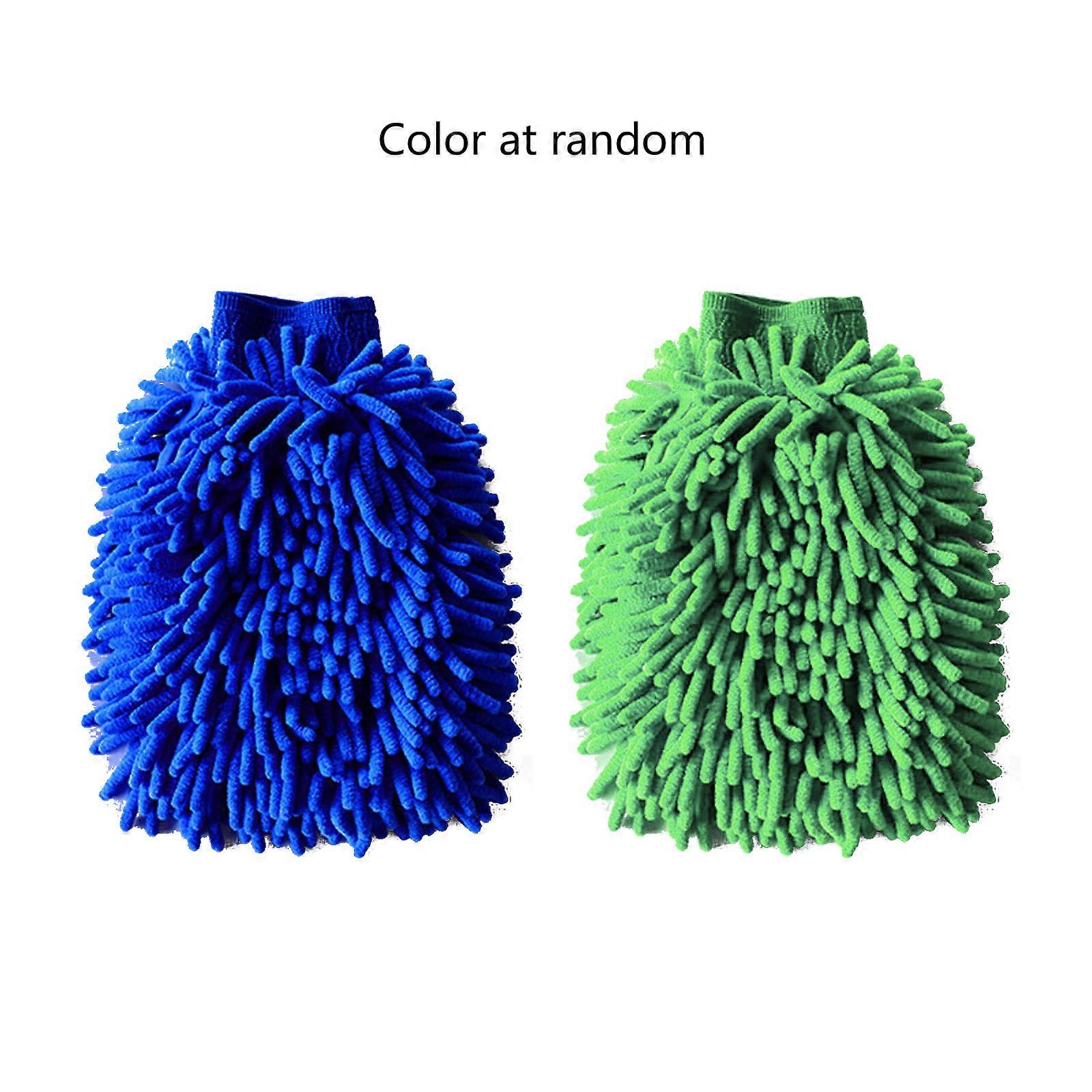 Car Double Side Cleaning Tool Reusable Rag Wash Clean Mitt Soft Chenille Glove