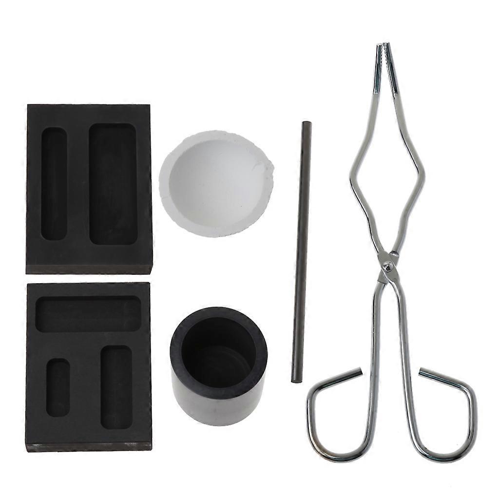 6 Stück Graphitform-Set Hochreines Graphit-Graphit-Brenner-Schmelzguss-Kit