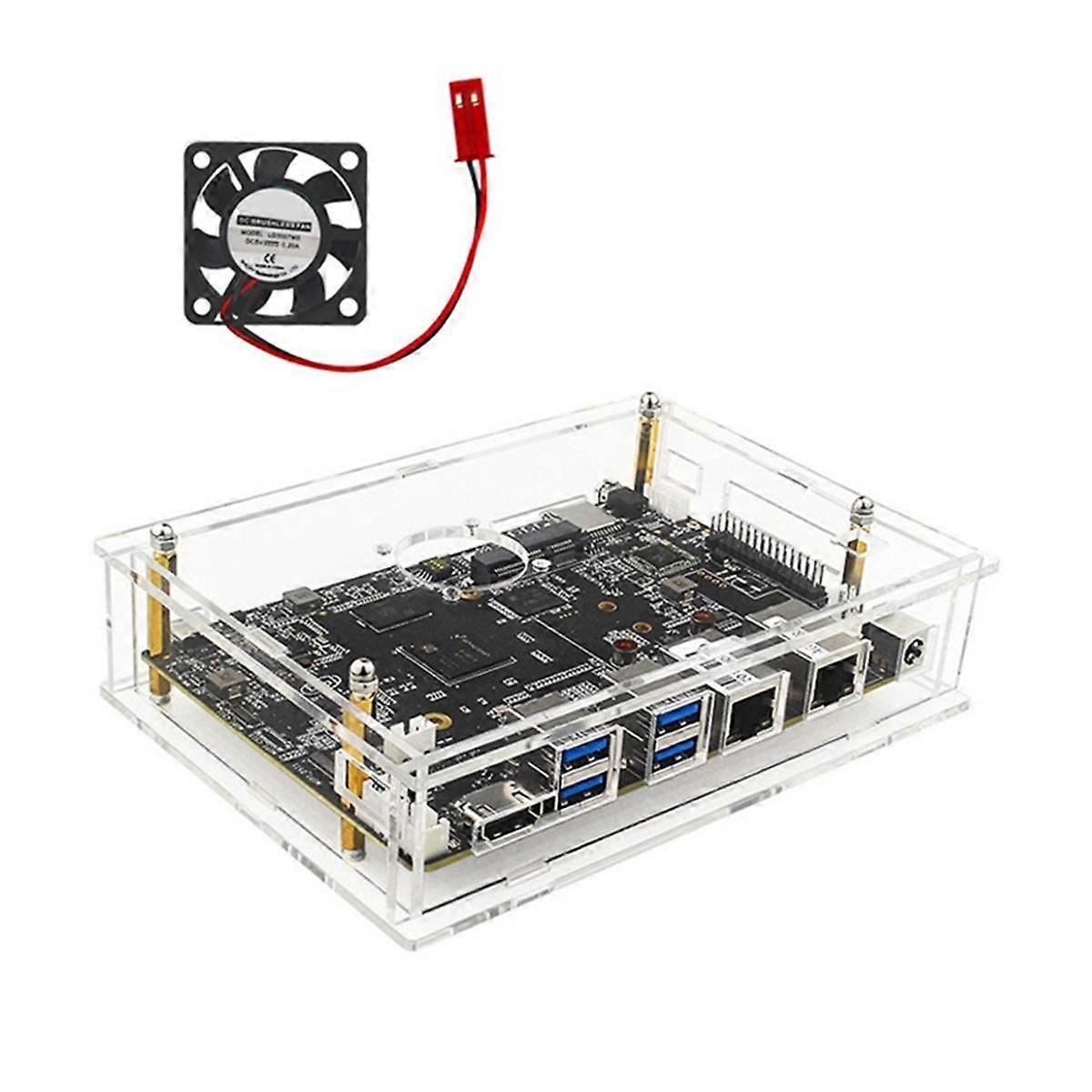 Für Bananapi -F3 Entwicklungsboard + Gehäuse + Lüfter SpacemiT K1 8Core RISC-V 2G LPDDR4 8G EMMC 2,4G/5G WiFi BT4.2 Motherboard