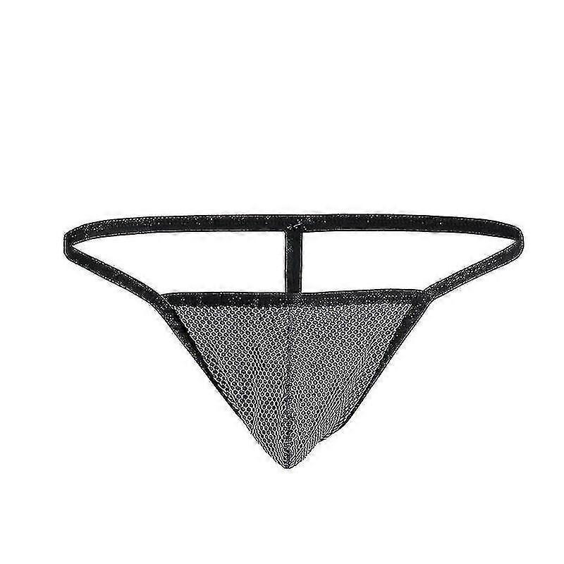 Herrunderkläder Transparent Sexy Honeycomb Thong U Convex Low Waist Smal Sida T Byxor Shorts Head 4 Stycken Shizhi Boutique