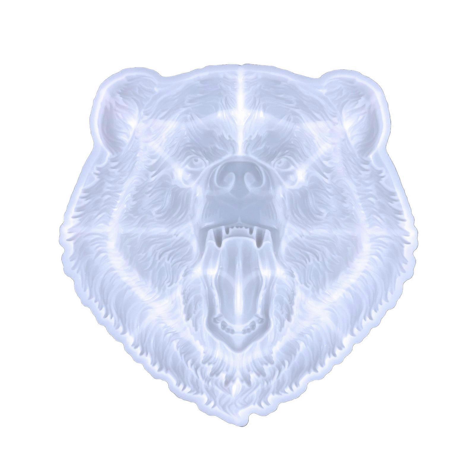 DIY Bear Head Wall Decor Silicone Mold Desktop Ornament Craft for Beginner