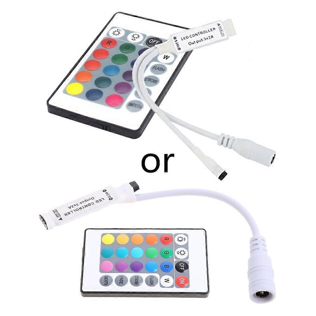 24 Keys Remote Controller for IR RGB Led Strip DC12V Strip Light Controller for