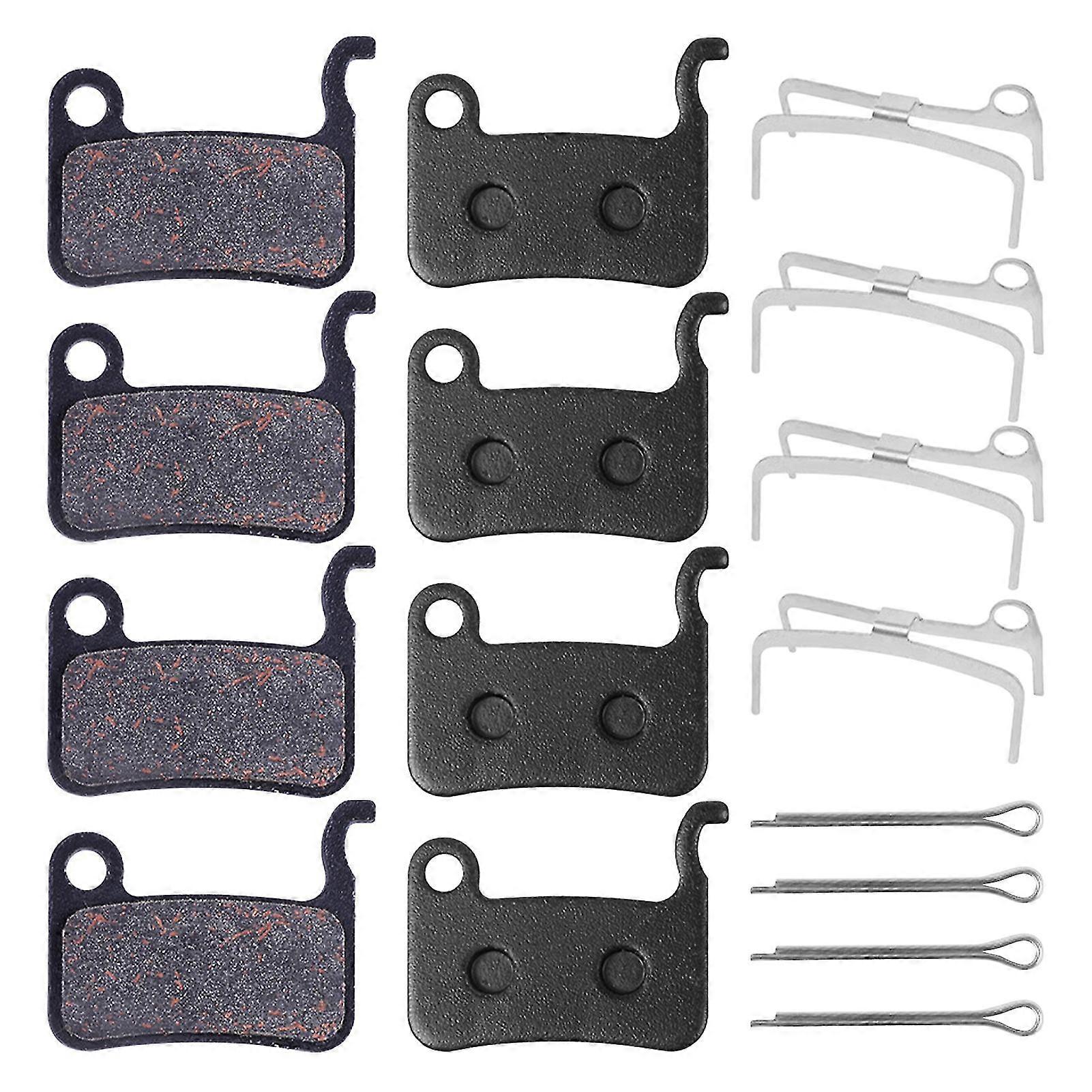4pairs Replacement Parts For Bicycle Semi Metal Reduce Noise Brake Pads Portable new