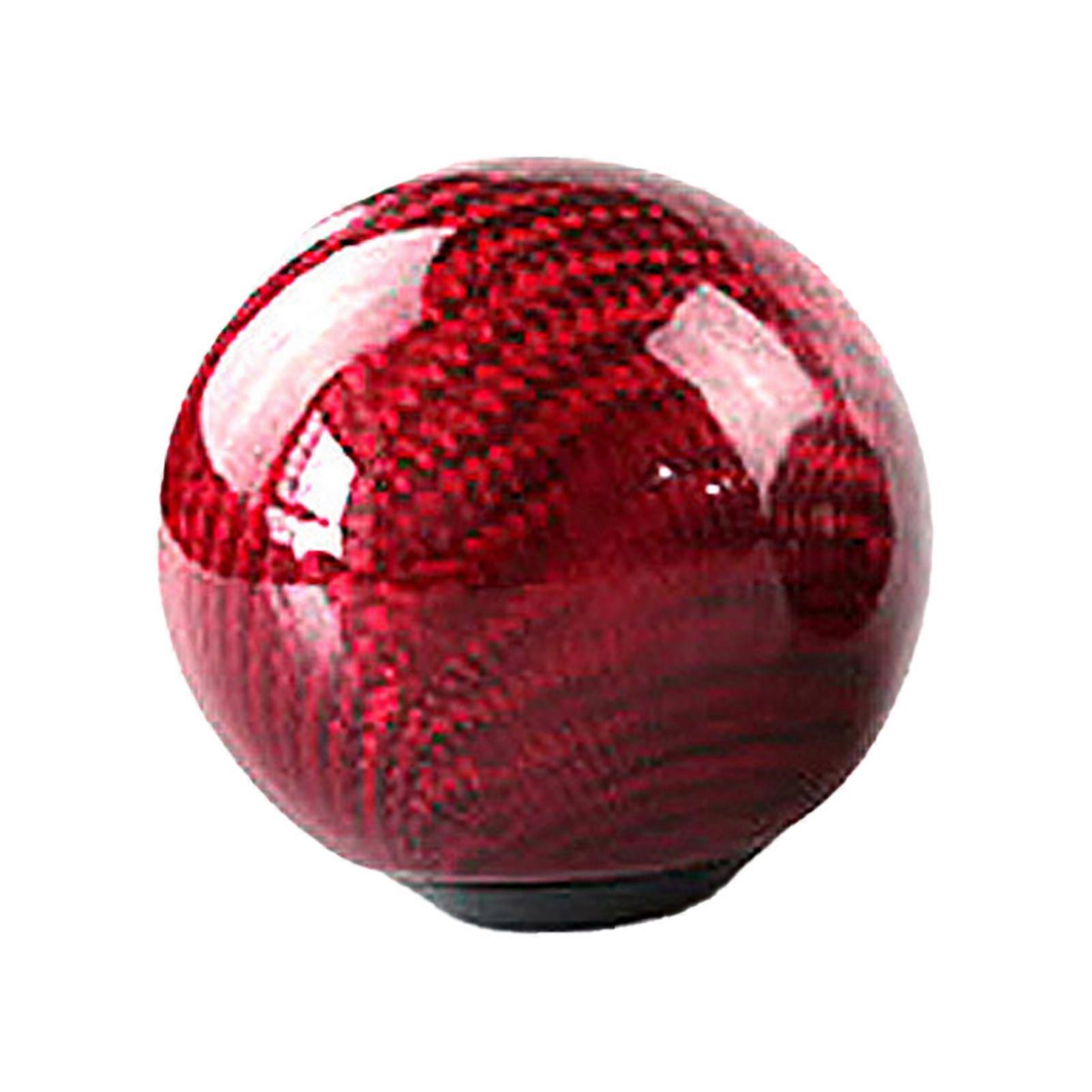 Universal Car Round Ball Shape Carbon Fiber Automatic Gear Shift Knob Adapter