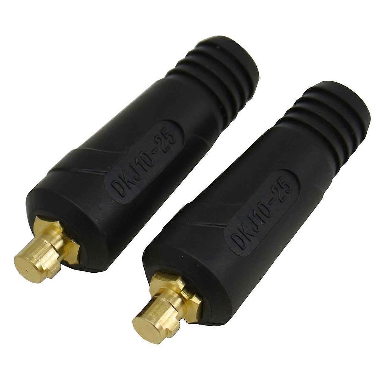 Câble de soudage panneau connecteur-fiche noir DKJ10-25 200Amp Dinse Quick Fitting 2pk