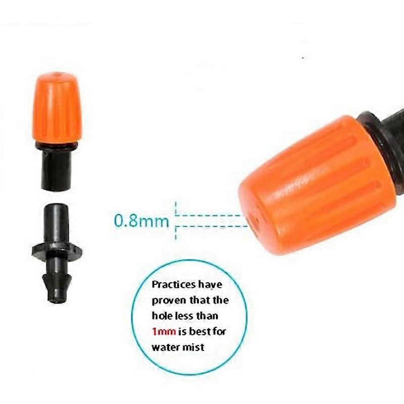 50pcs Garden Irrigation Mist Micro Flow Dripper Water Hose Drip Adjustable Head