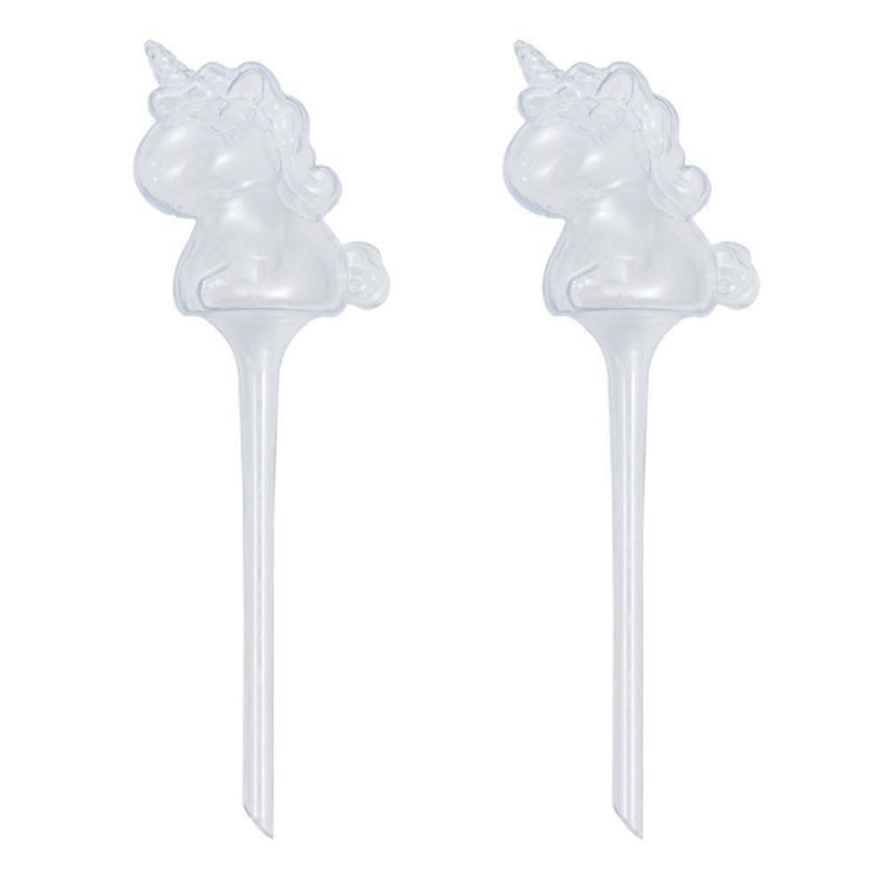 2pcs Plastic Automatic Watering Device Unicorn Self-watering Irrigation Tool