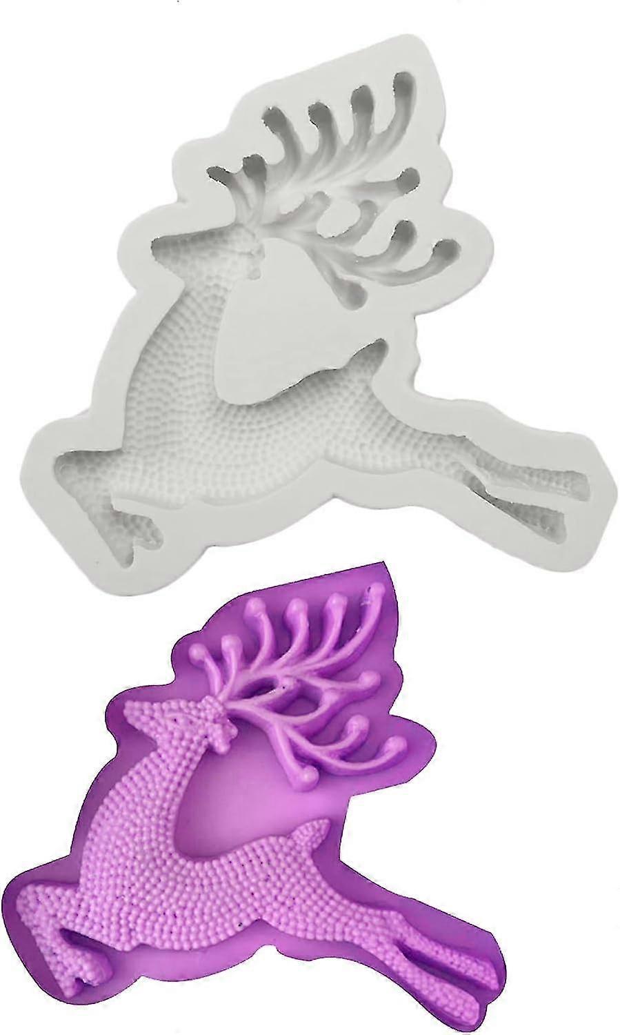 3D Reindeer Silicone Mold Elk Mold