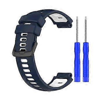 Silikonowy pasek do paska Garmin Forerunner 220/735XT Dwukolorowa silikonowa opaska na nadgarstek do paska do zegarka Garmin Forerunner 220/735XT A2609