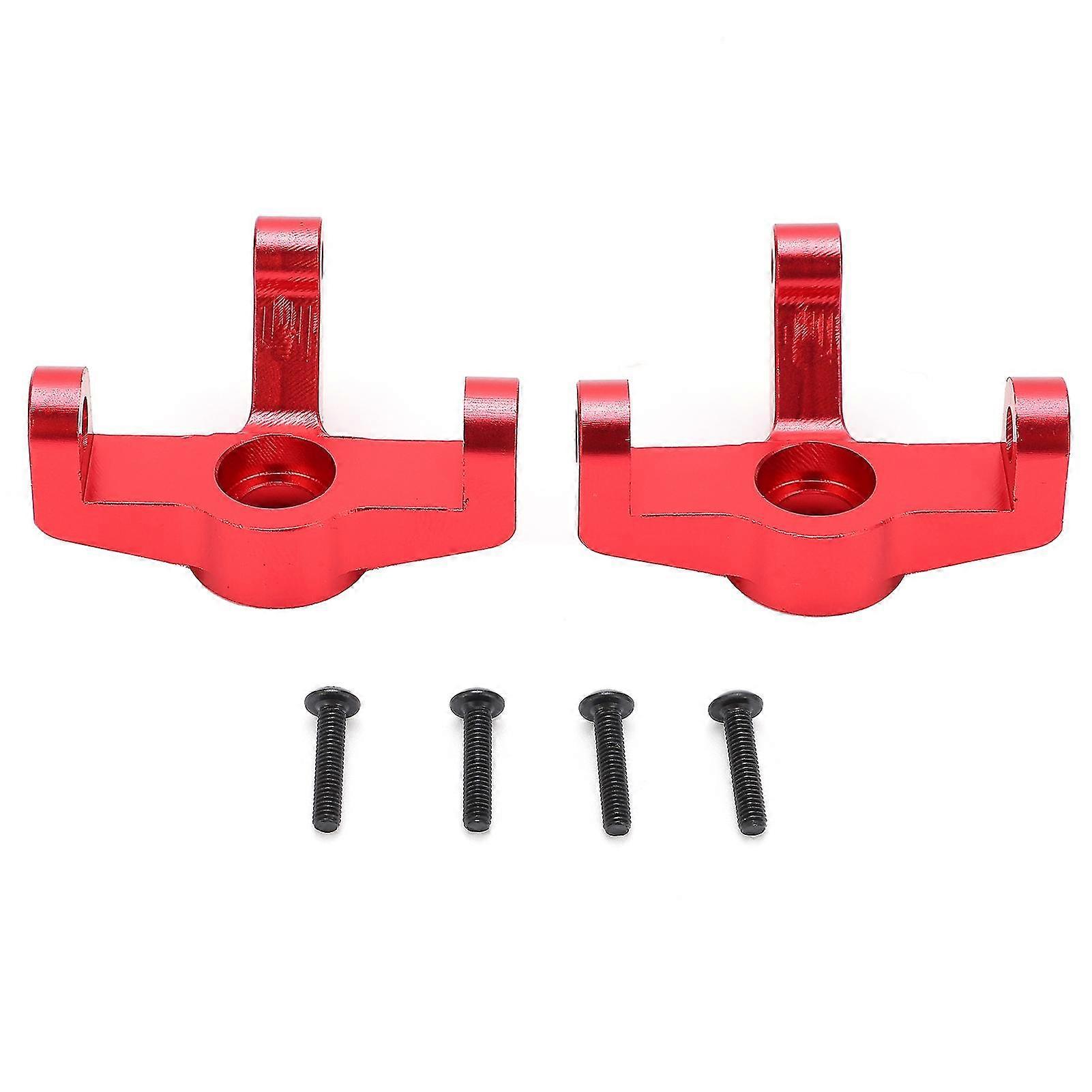 2 Pcs Metal Upgrade Part Aluminium Alloy Durable Excellent Performance Anticorrosion RC Auto Parts compatible with AssemblyRed