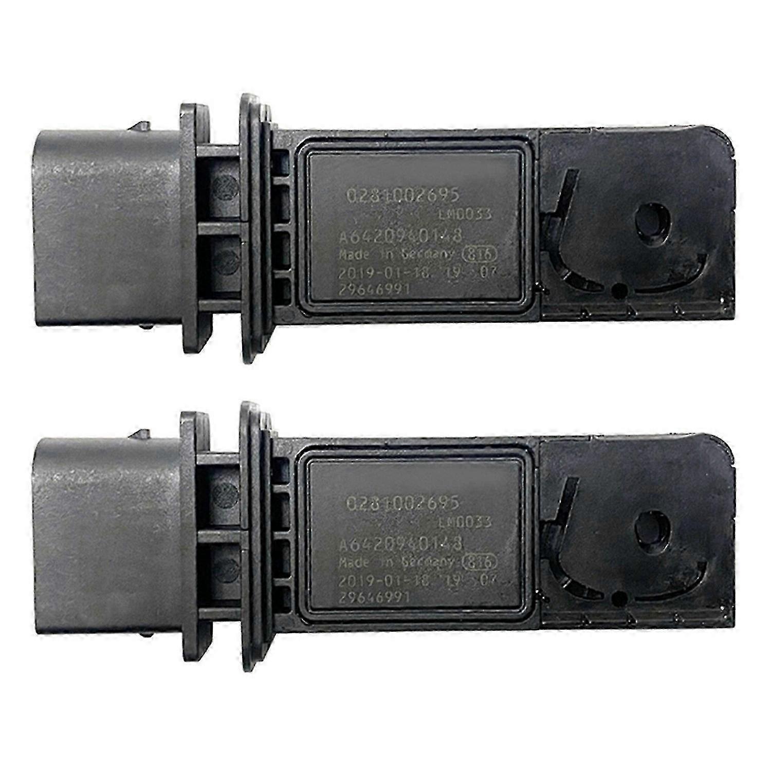 2X Car Air Flow Meter Sensor Mass Sensor 0281002695 A6420940148 for