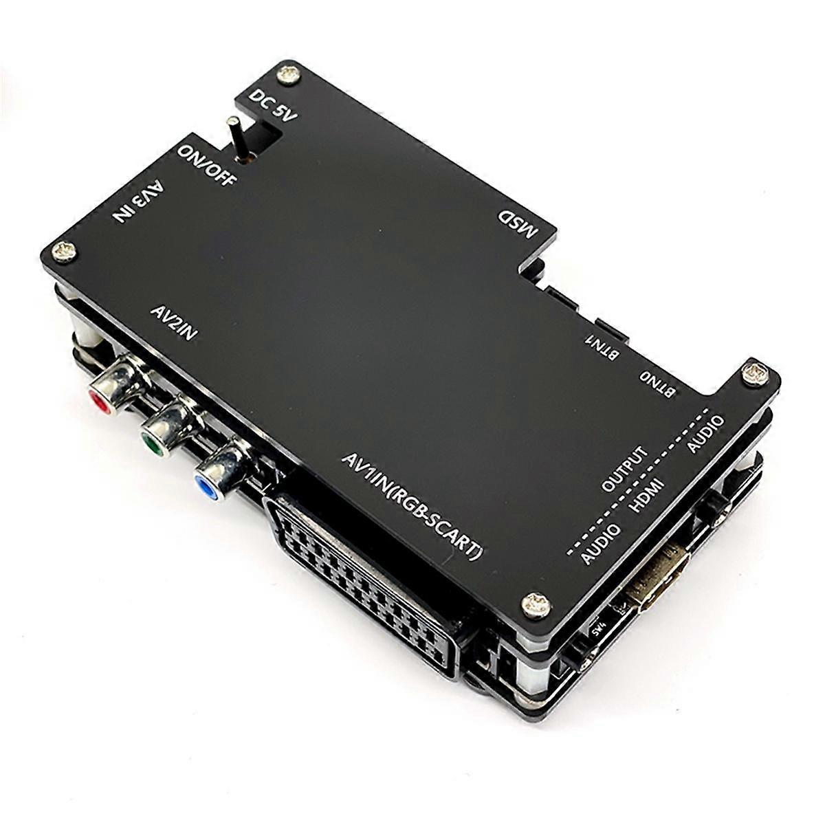 V1.7 Open Source Scan Converter -kompatibilis adapter PS2-höz PC-hez Motor Retro US PLUG