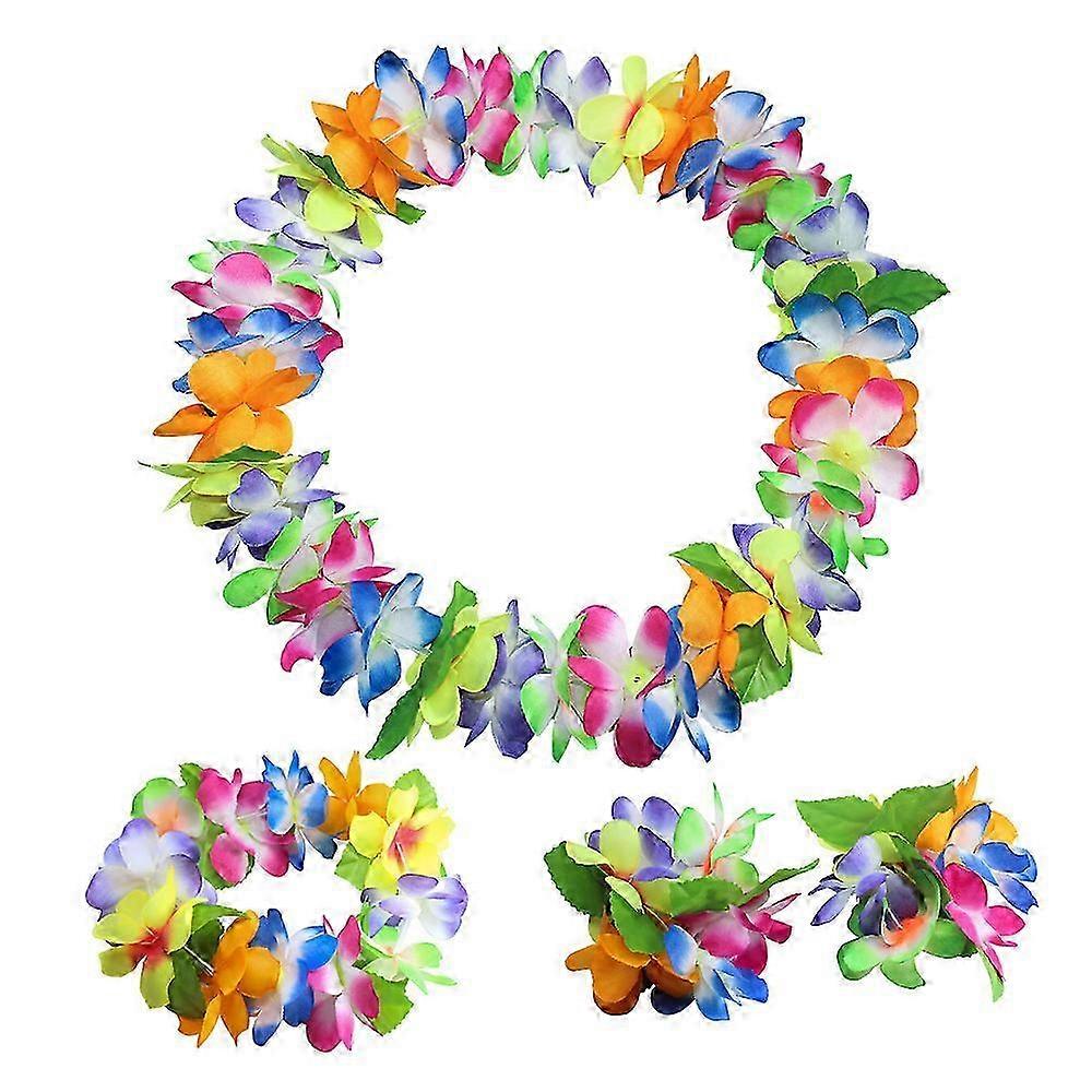 4τμχ Χαβάης Leis με πράσινα φύλλα, Πάρτι χορού αποφοίτησης, Photo Prop