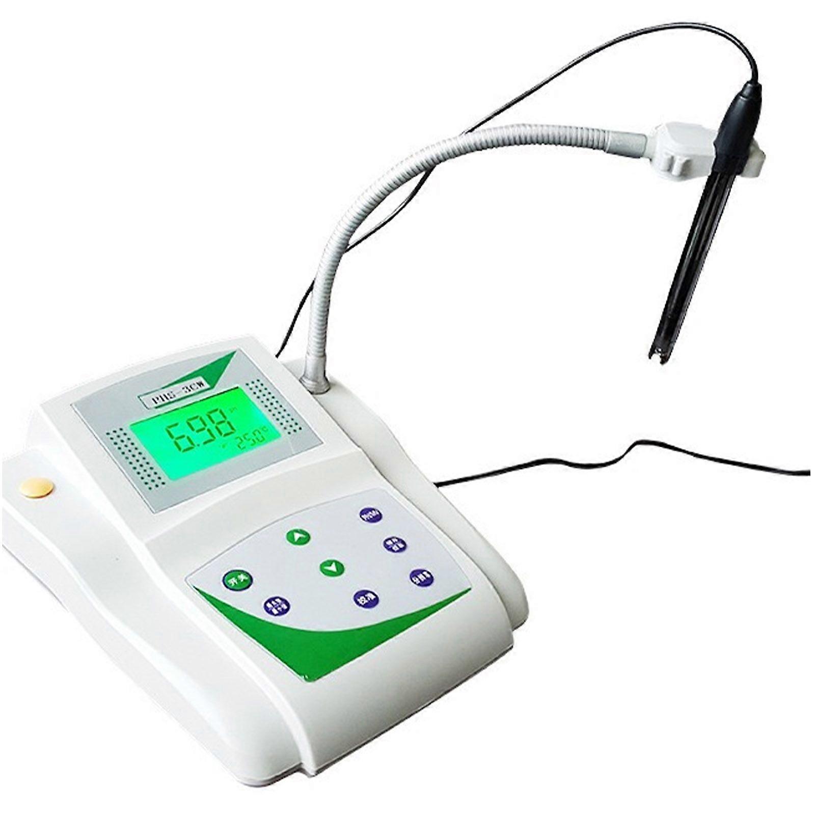 2 In 1 PHS-3C PH Desktop Automatic Calibration Acidity Meter PH/Temp New Tester