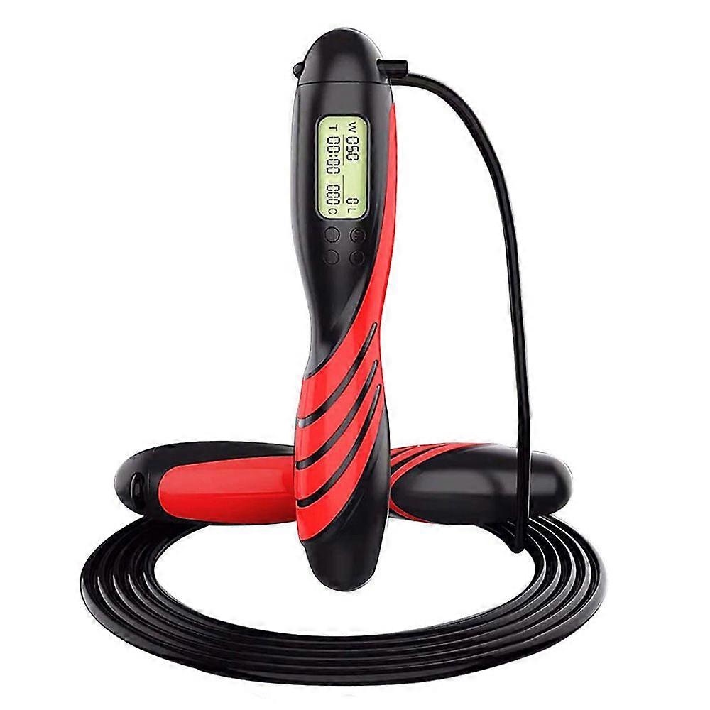 Digital Handle Adjustable Jumping Rope with Smart Counter, Time Setting for Kids, Fitness, Crossfit, Gym, Burn Calorie