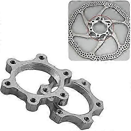 Bicycle Bicycle Flywheel Threaded Hub Disc Brake Rotor 6 Bolt Method, 44MM Spacing, 2 Pcs/Pack