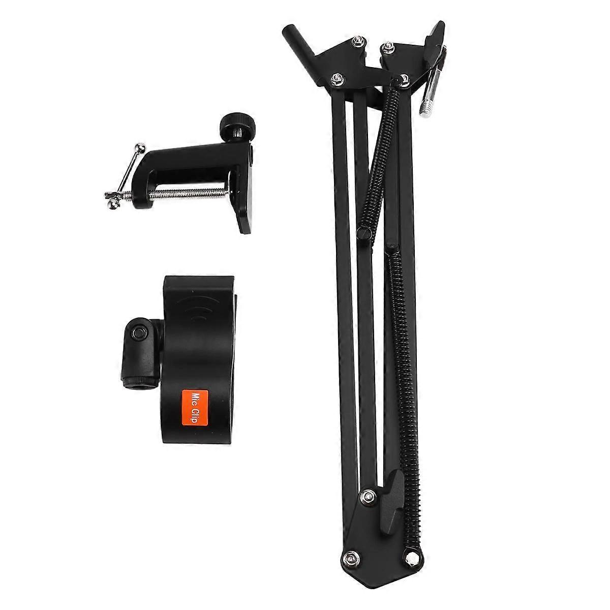 Adjustable Microphone Suspension Boom Scissor Arm Stand for Voice Recording,Mic Stand for Broadcast