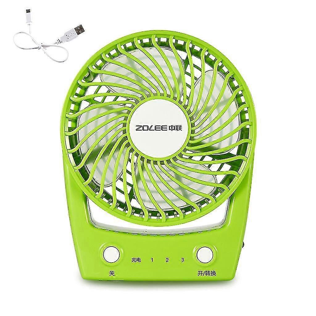 Small Desk Fan for Office Table 3 Speeds Quiet Operation USB Cable Powered, Personal Cooling Solution for Workspaces